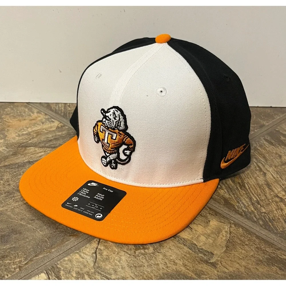 Nike Tennessee Volunteers Hat Men One Size White Black Orange New Smokey Cap